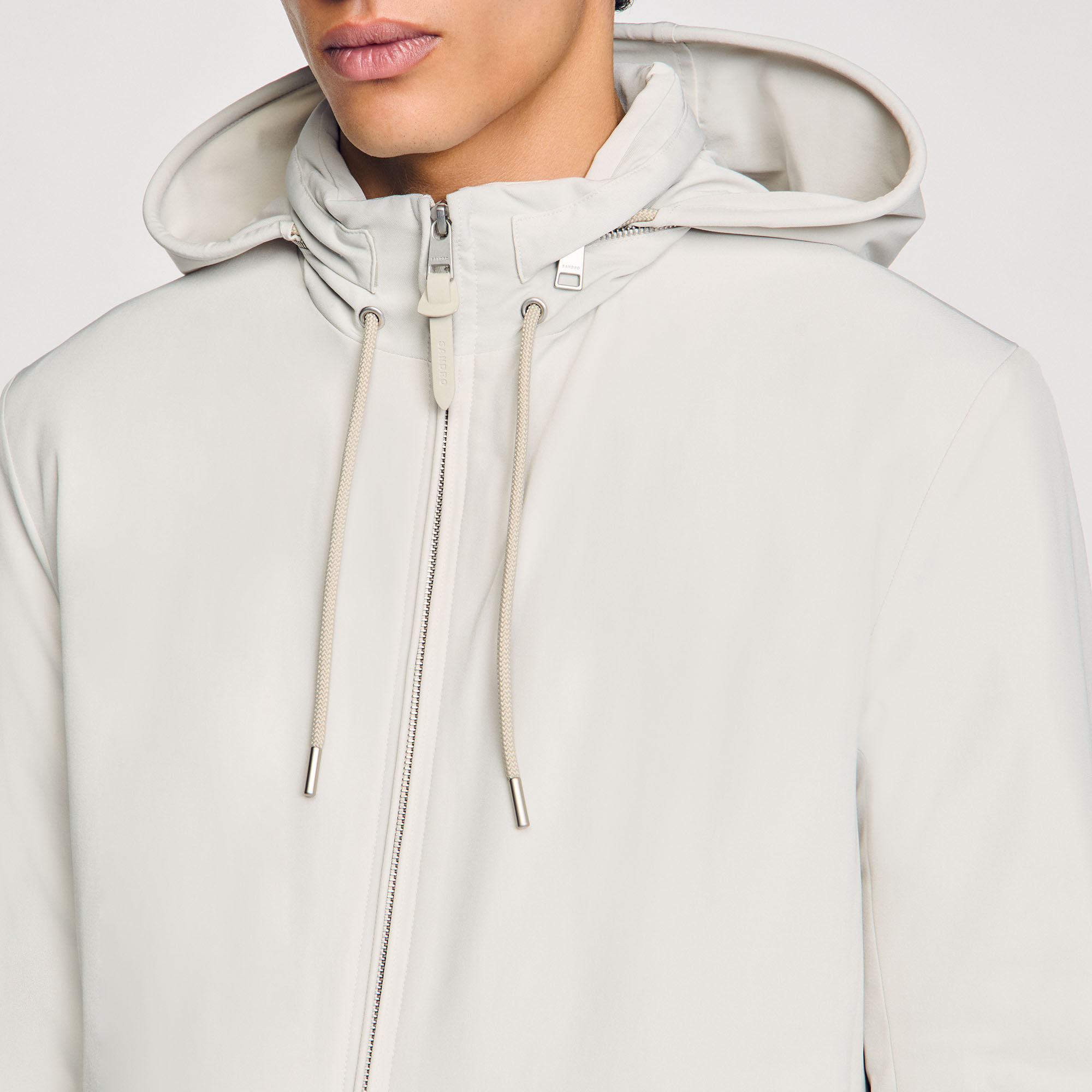Blouson zippé à capuche