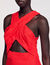 Robe longue croisée