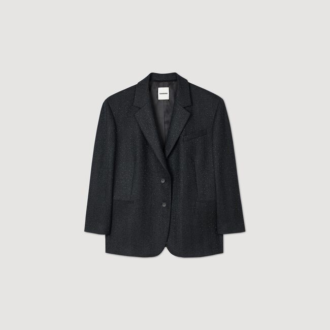 Veste de costume large strassé