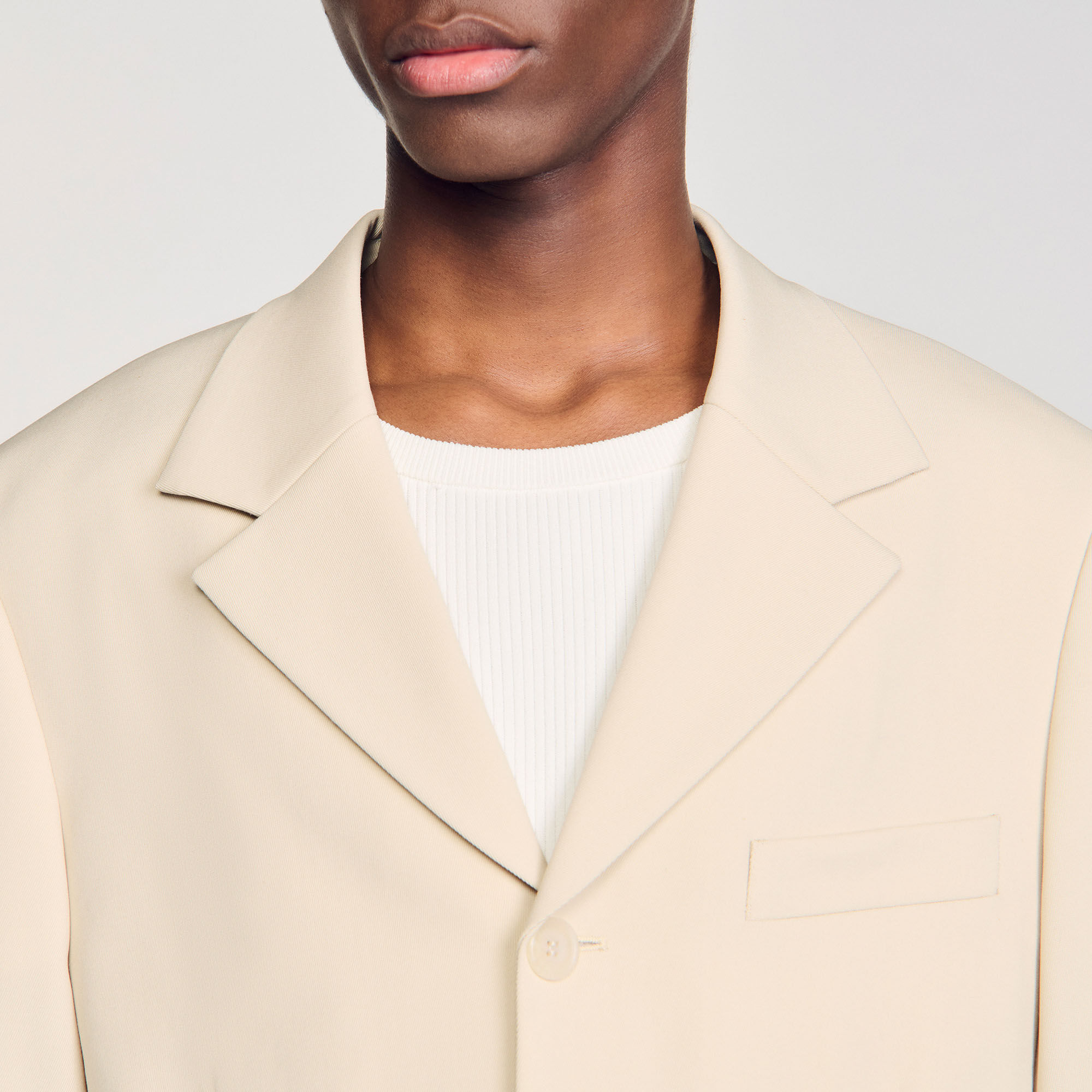 Veste de costume oversize en laine