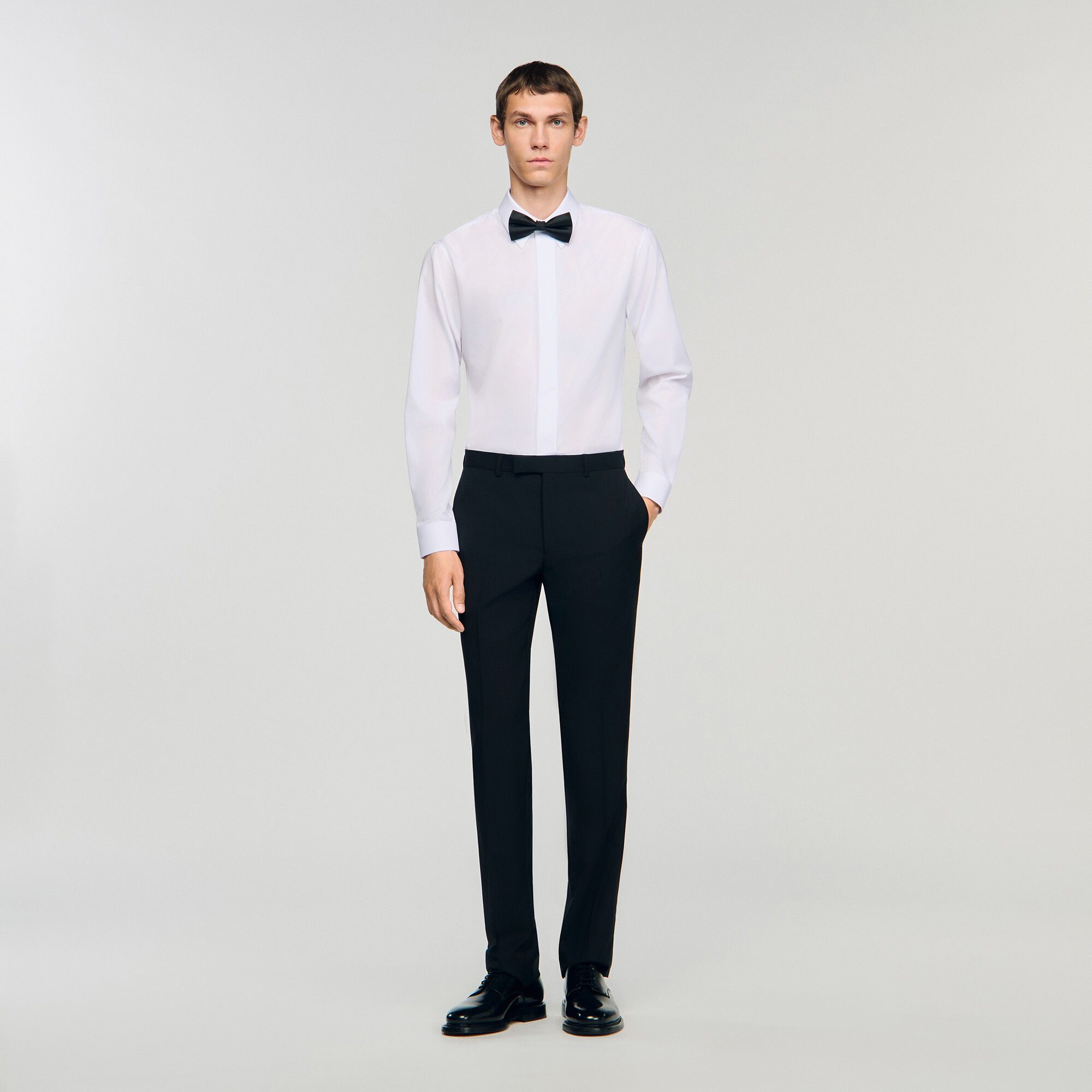Pantalon détails satinés