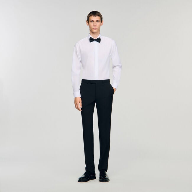 Pantalon détails satinés