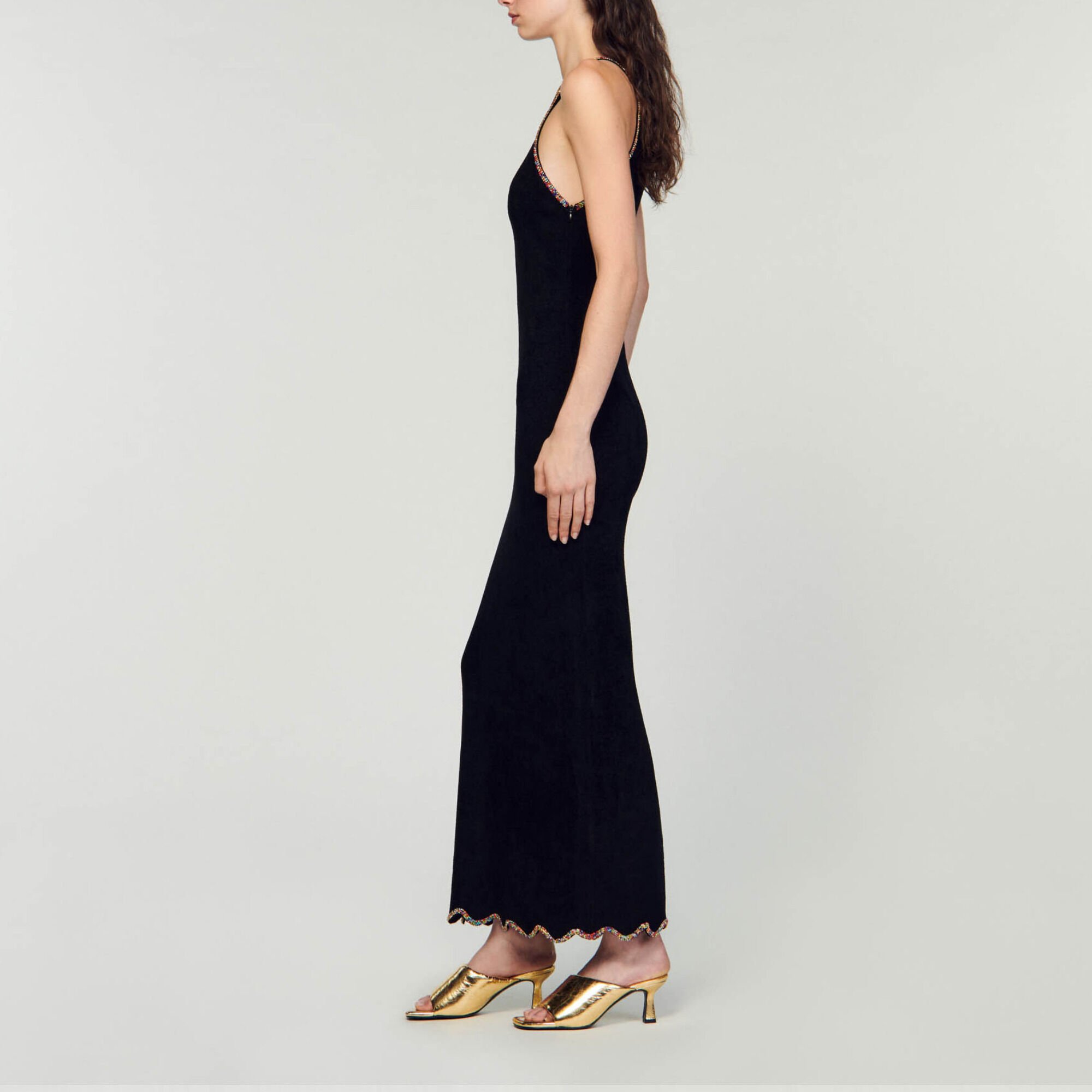 Robe longue sans manches