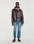 Blouson oversize en cuir