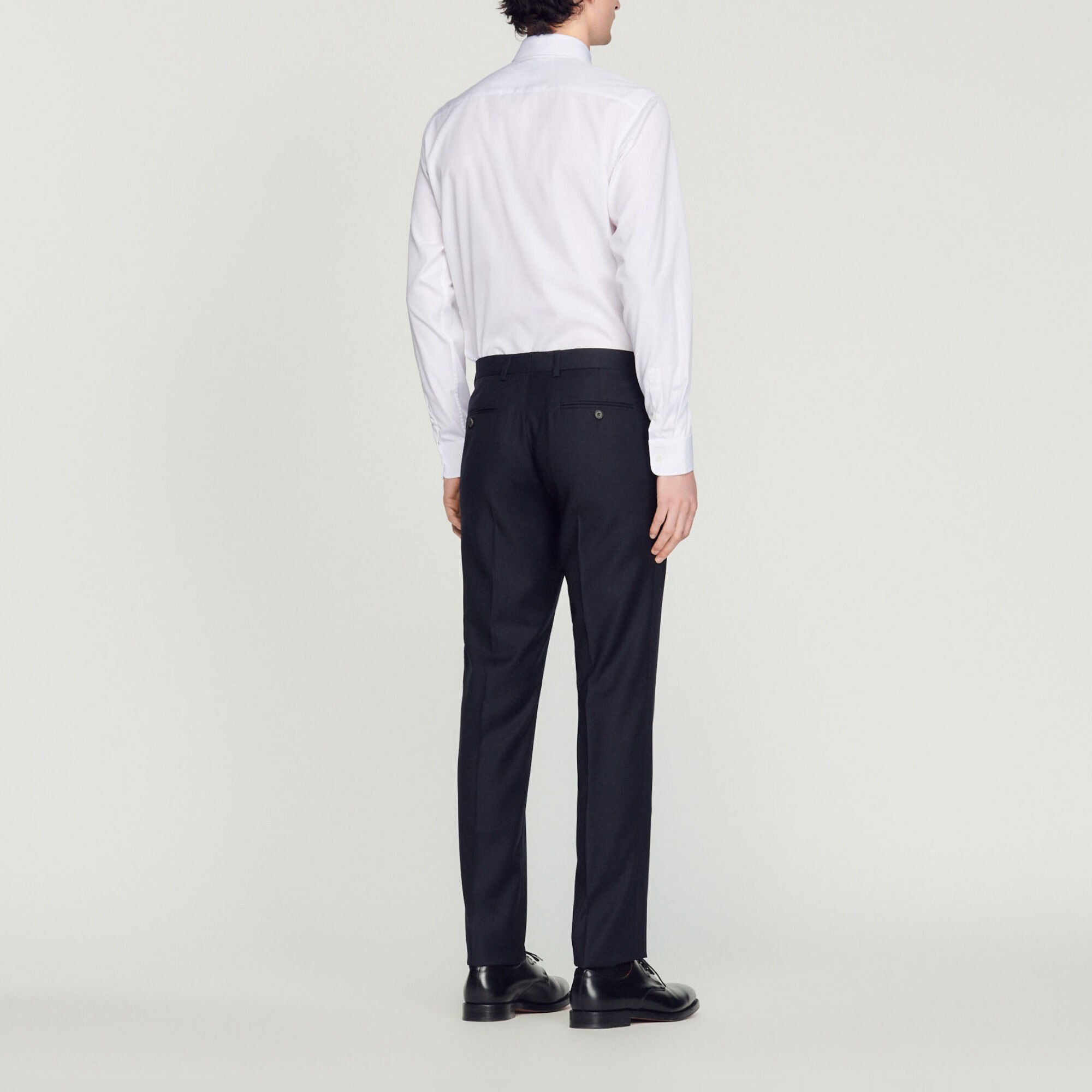 Pantalon de costume en laine stretch