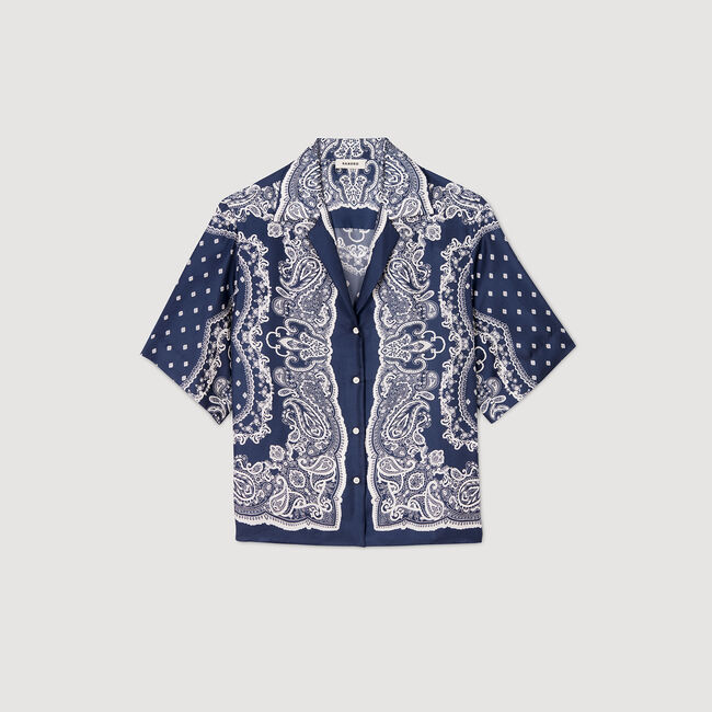 Chemise à imprimé bandana