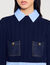 Pull court en laine et cachemire