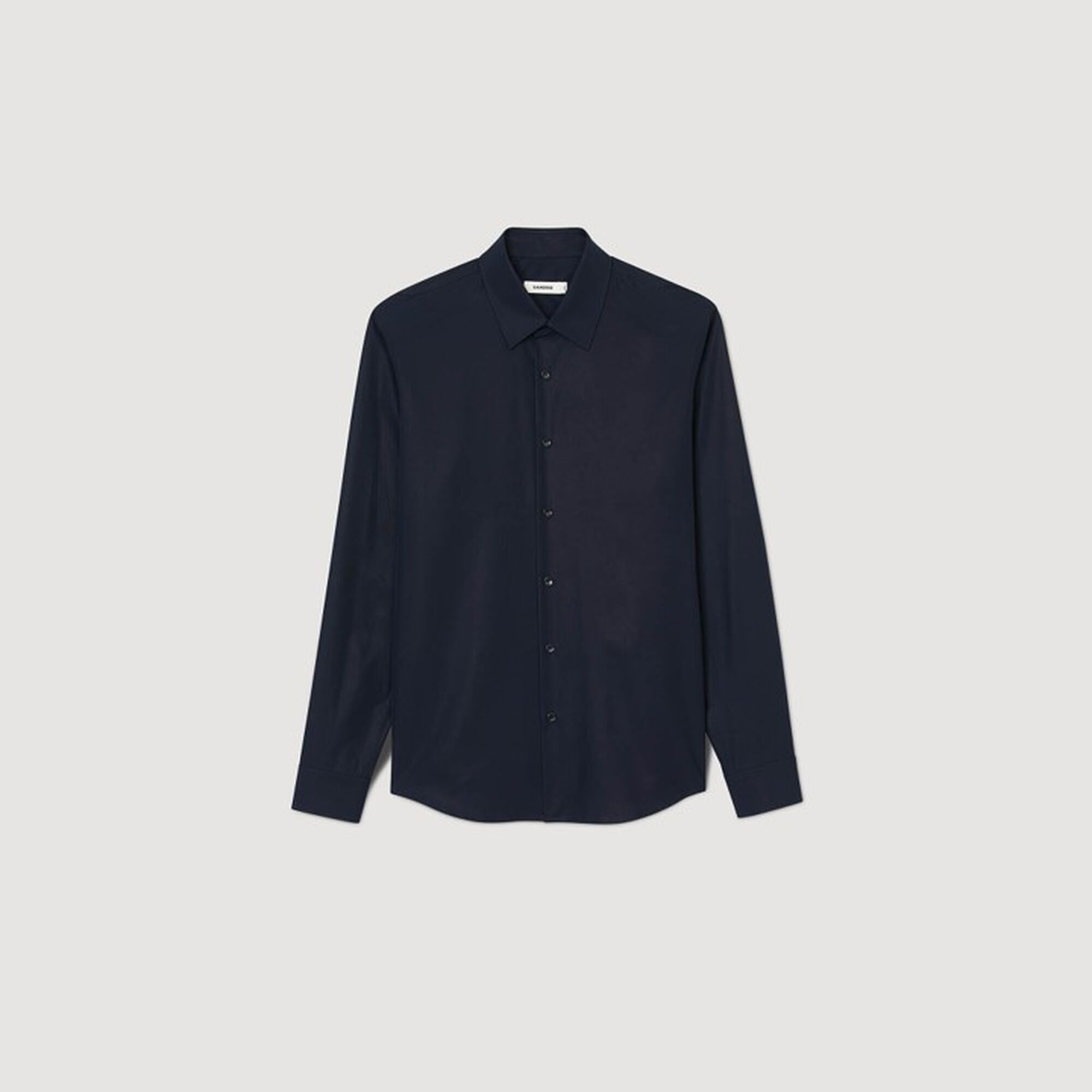 Chemise ajustée en coton stretch
