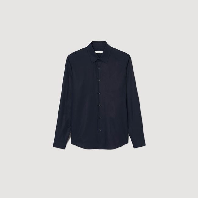 Chemise ajustée en coton stretch