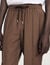 Pantalon élastiqué en laine