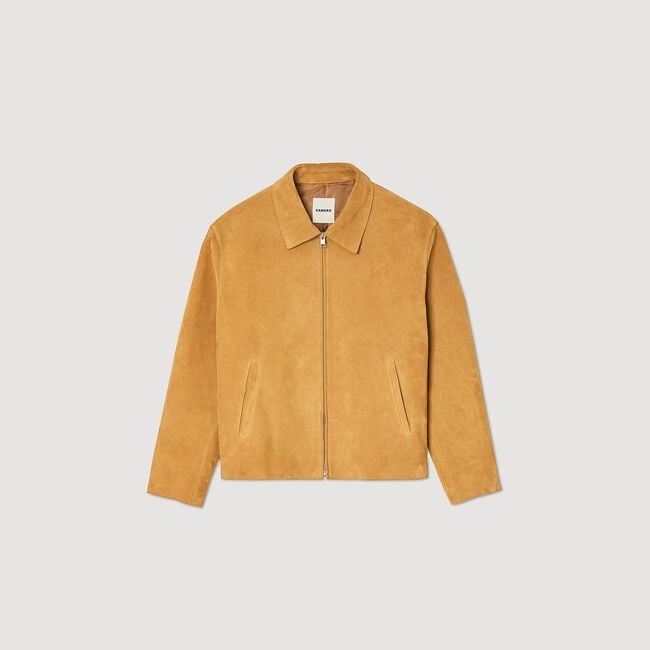 Blouson en croute de cuir 