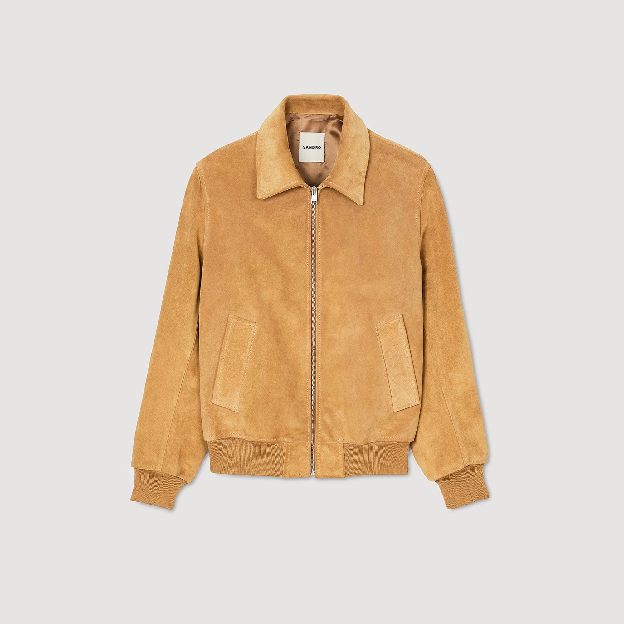 Blouson en croute de cuir