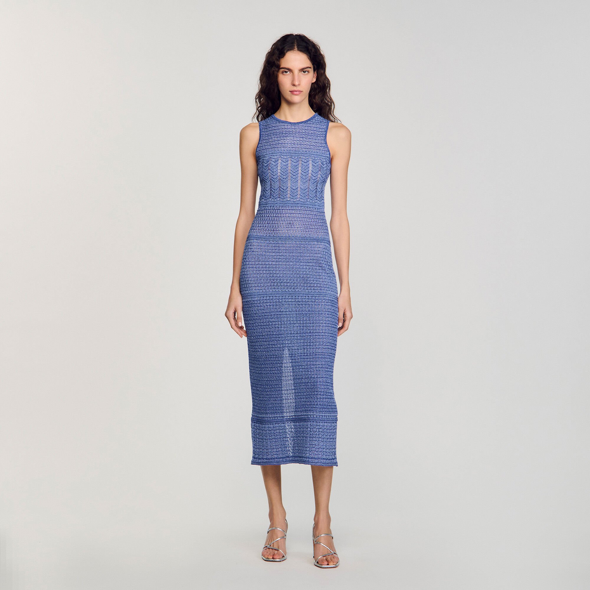Robe midi en maille