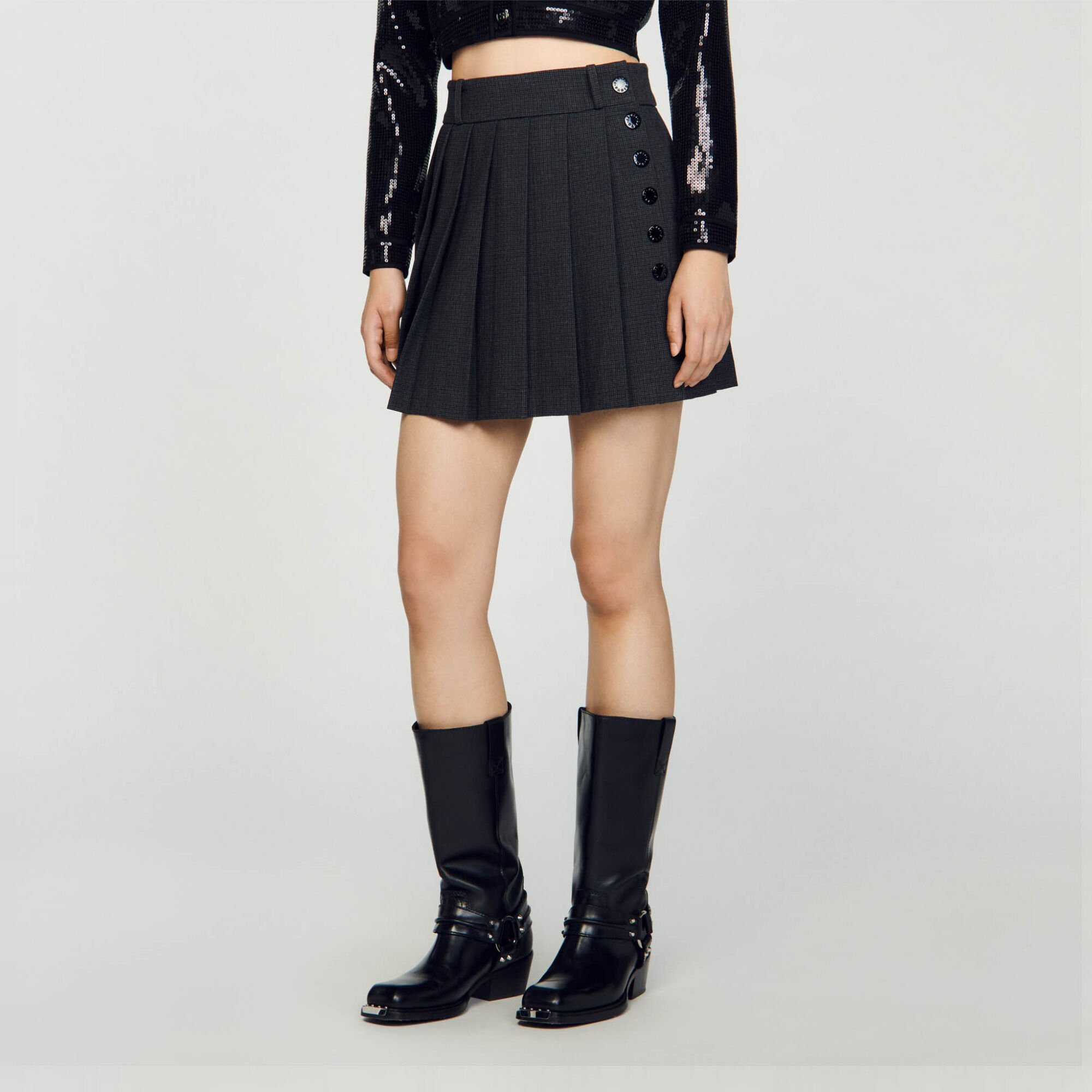 Mini jupe à carreaux