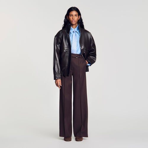 Sandro Pantalon à anneaux métalliques