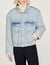 Blouson en denim molletonné