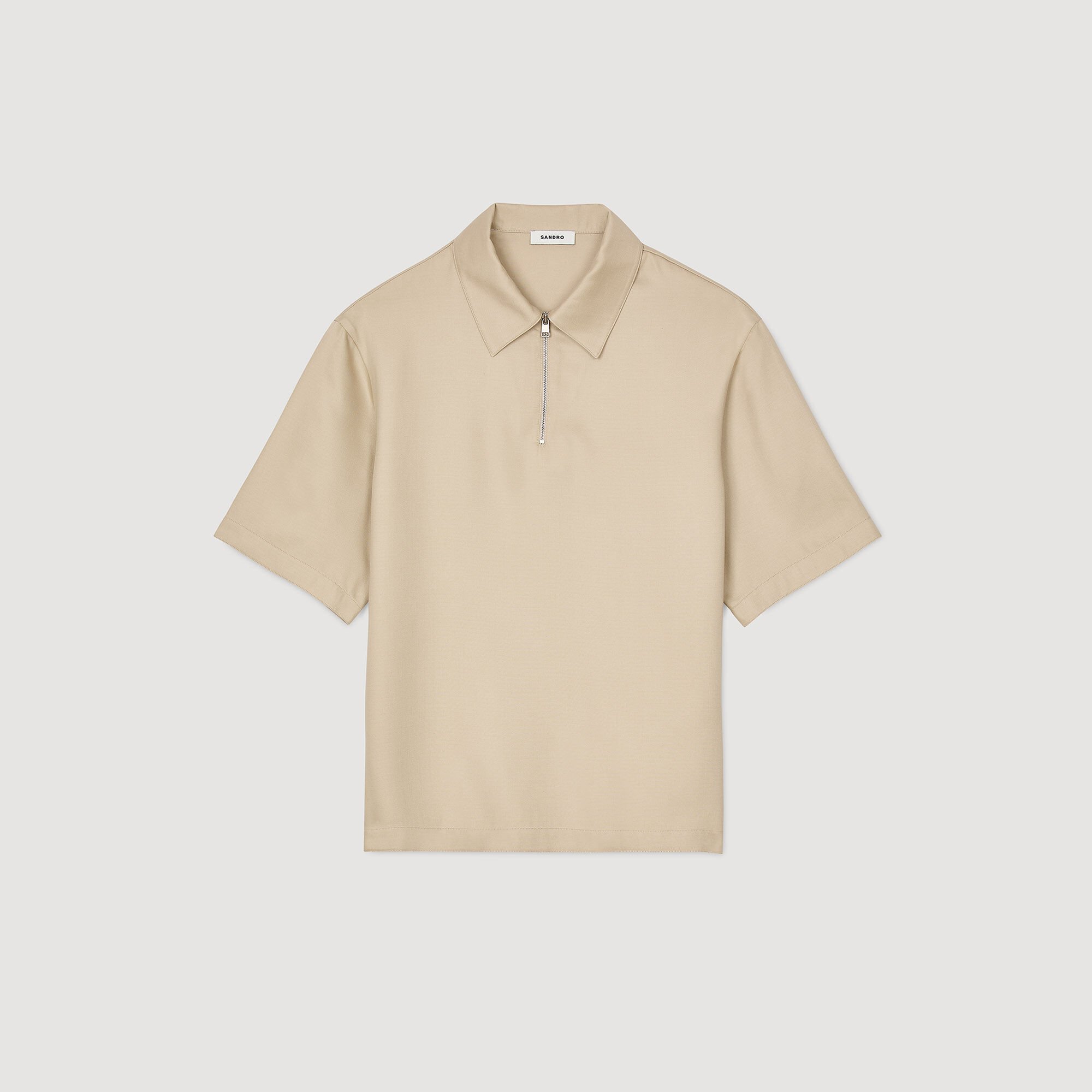 Polo à col zippé 