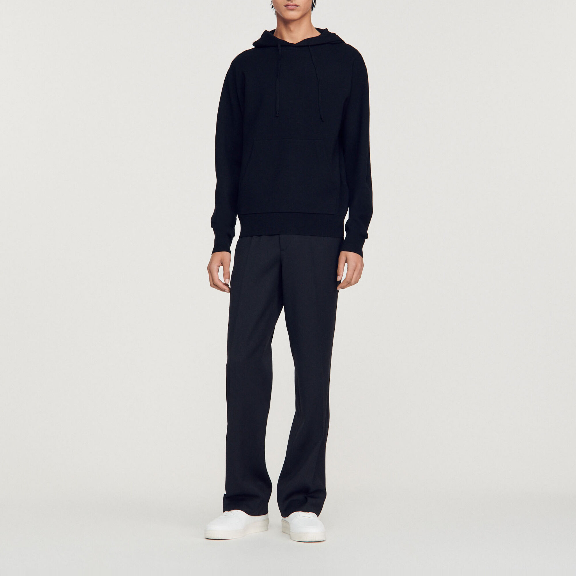 Hoodie en maille tricotée