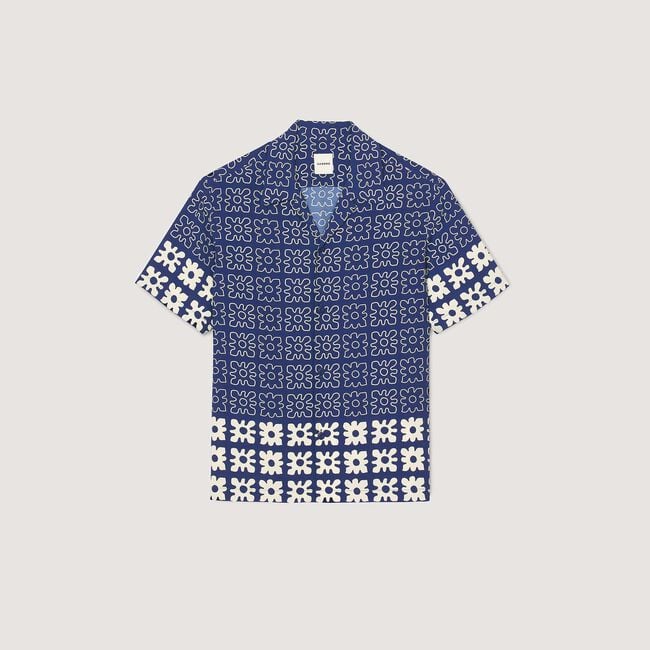 Chemise à imprimé fleuri
