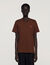 T-shirt &agrave; logo en cuir