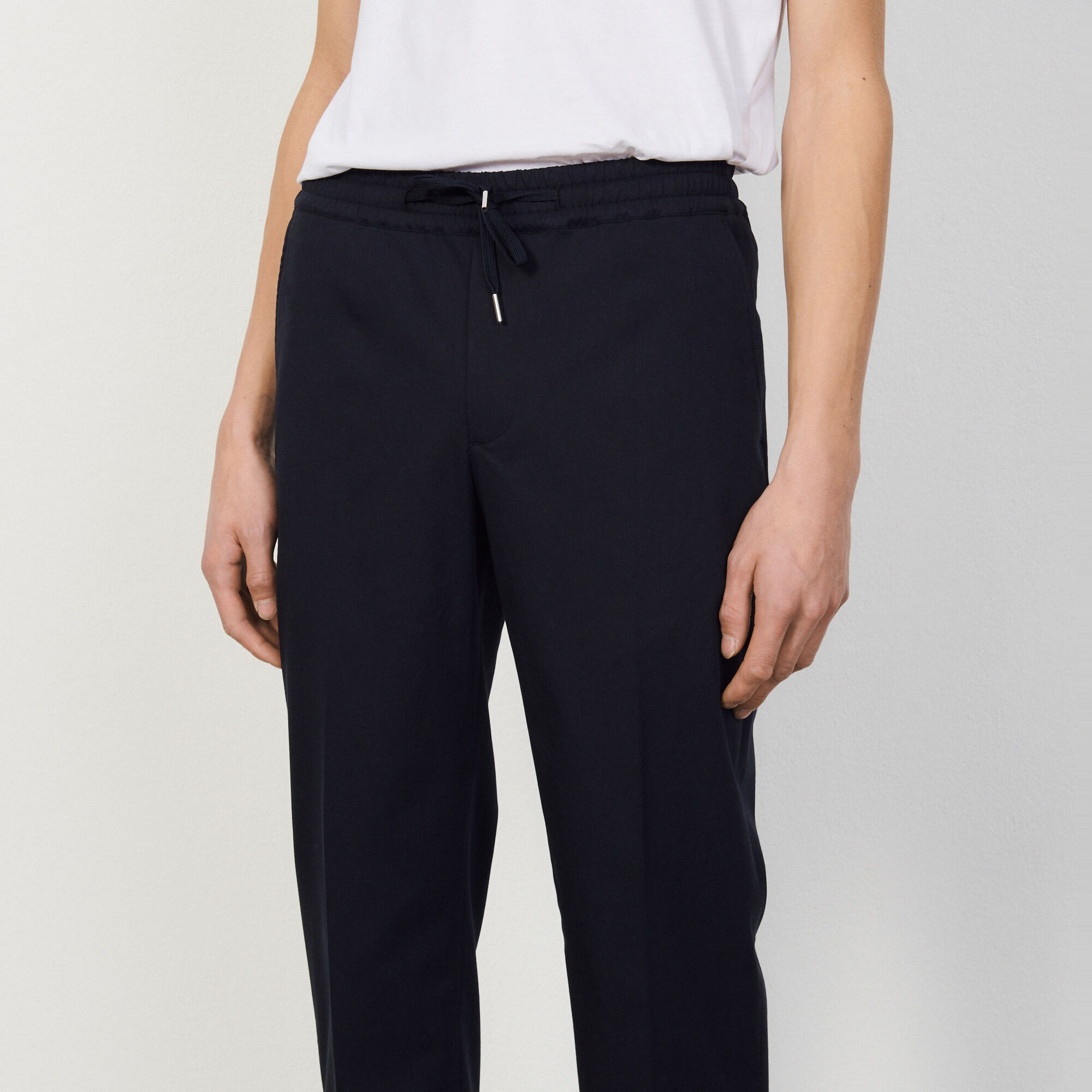 Pantalon carotte en coton