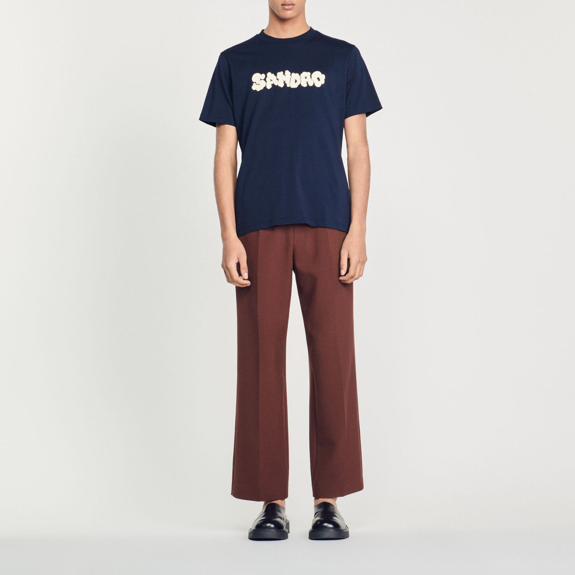 T-shirt broderie Sandro