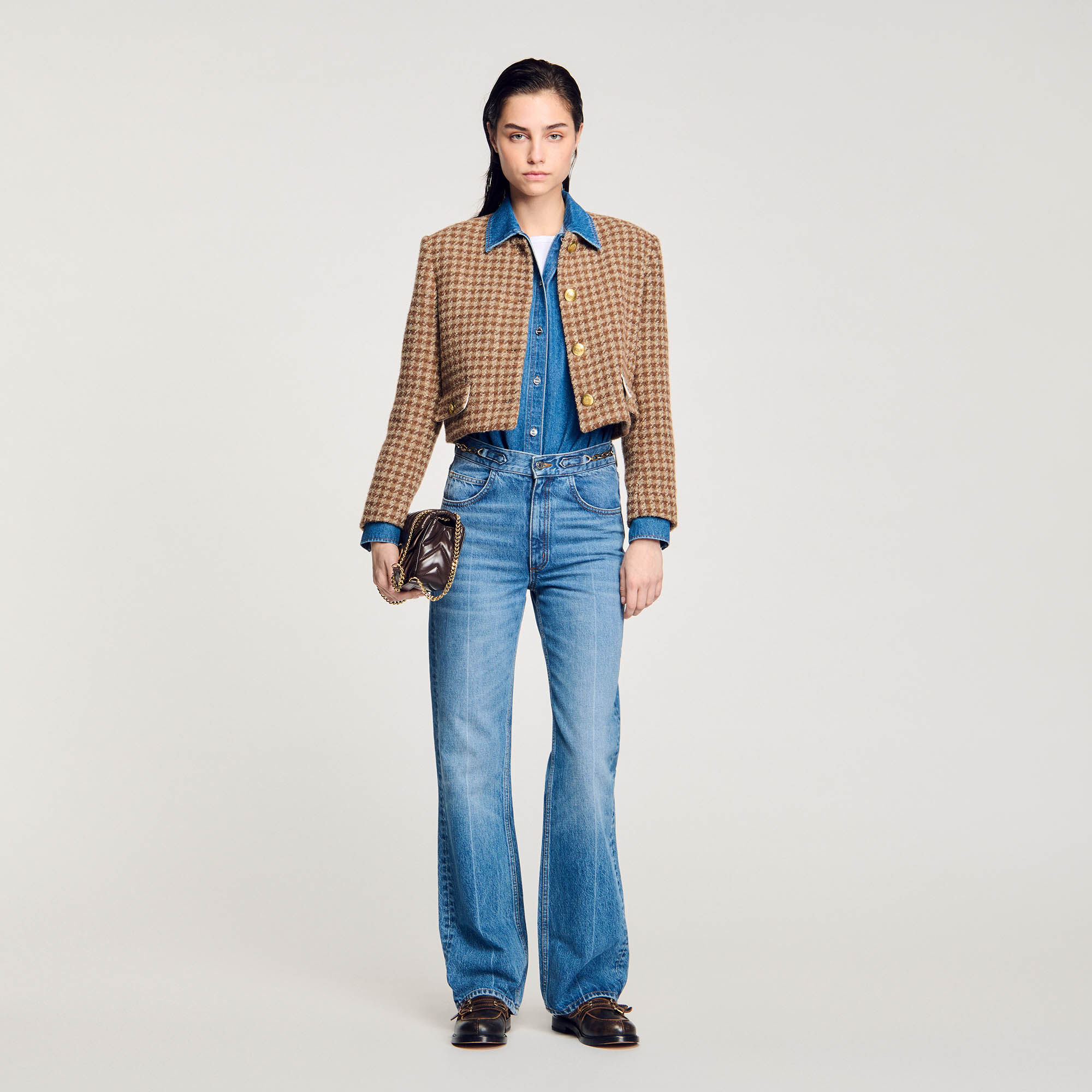 Vestes pied de poule pour femme Sandro Paris