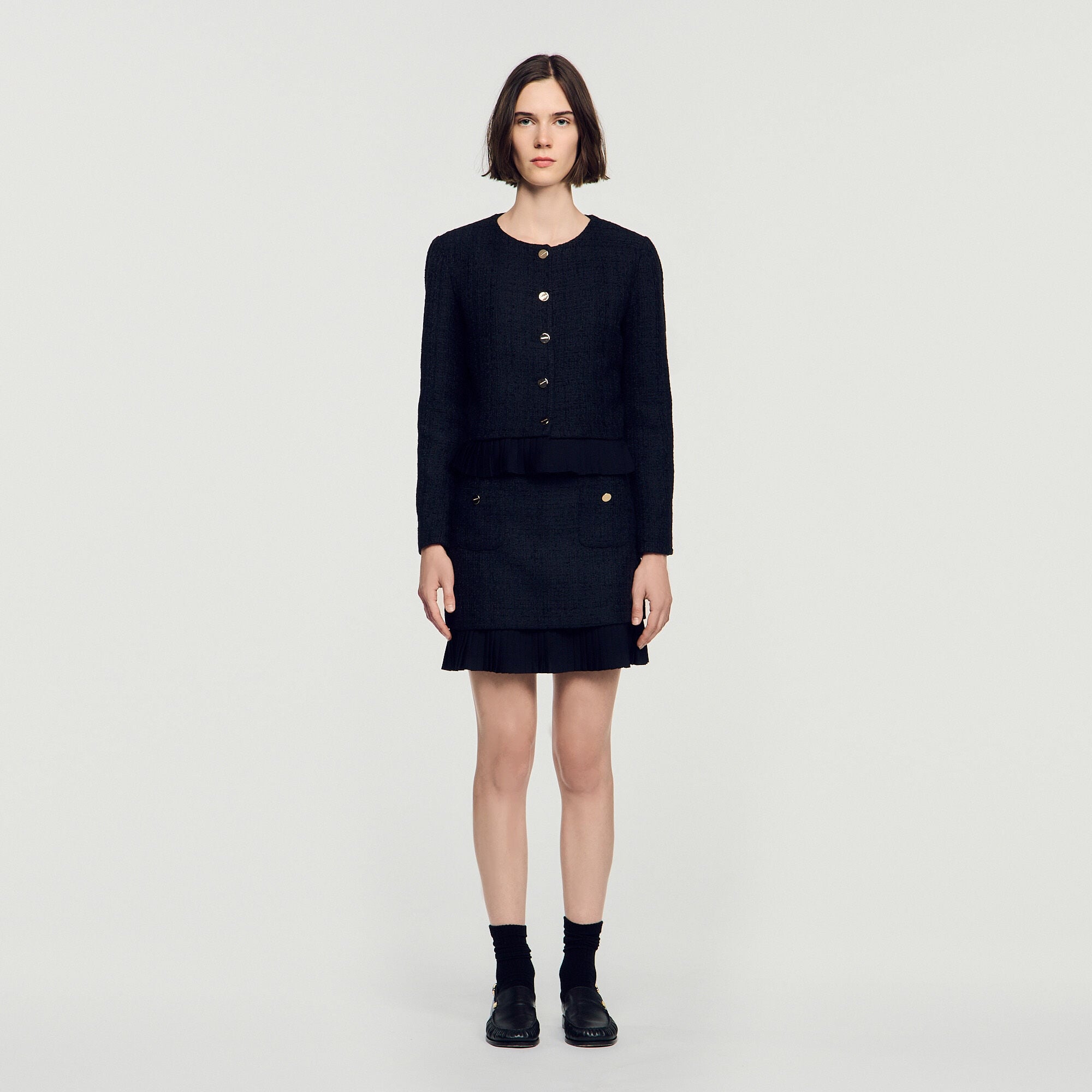 Veste en tweed 2 en 1 - Femme | Sandro Paris