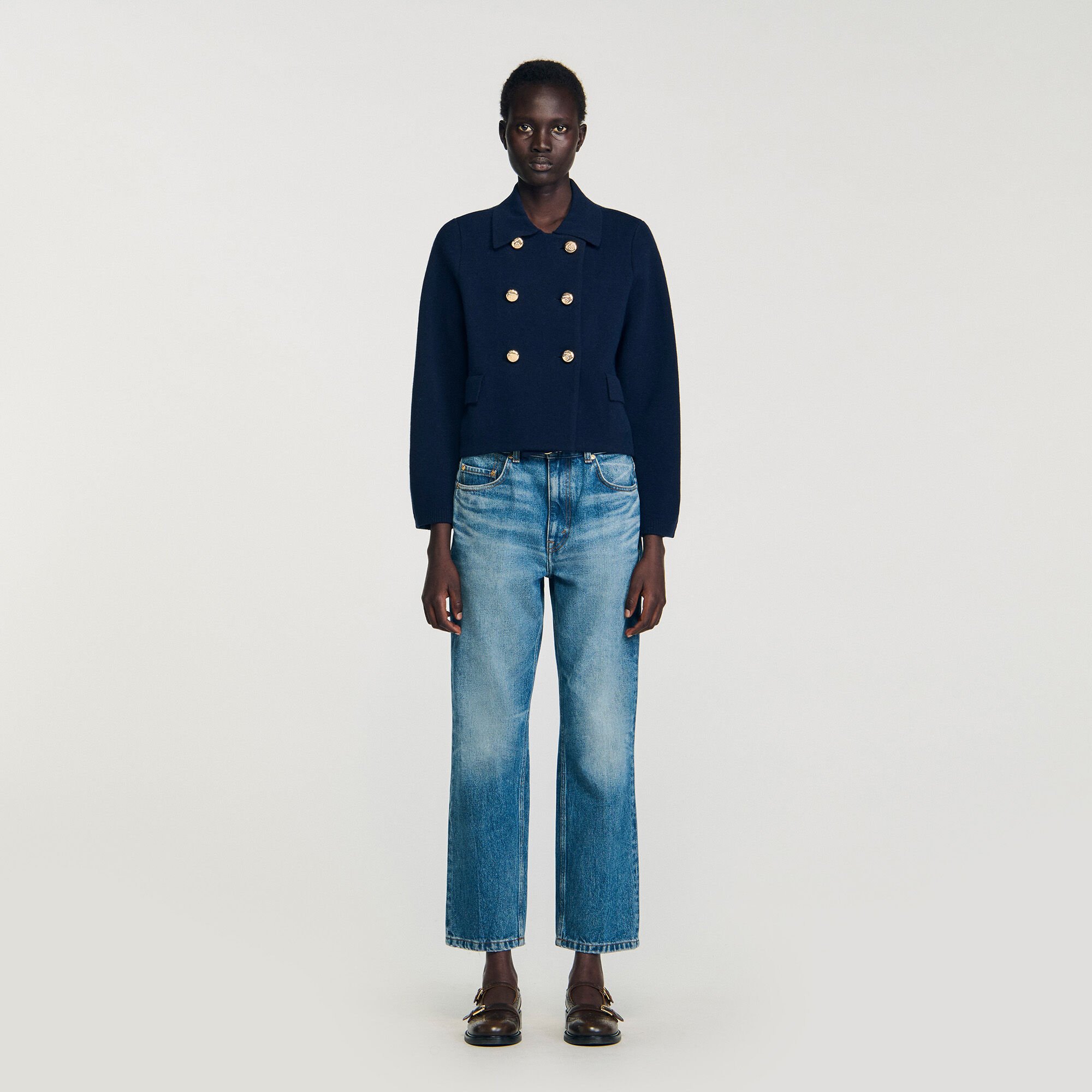 Cardigan à double boutonnage 