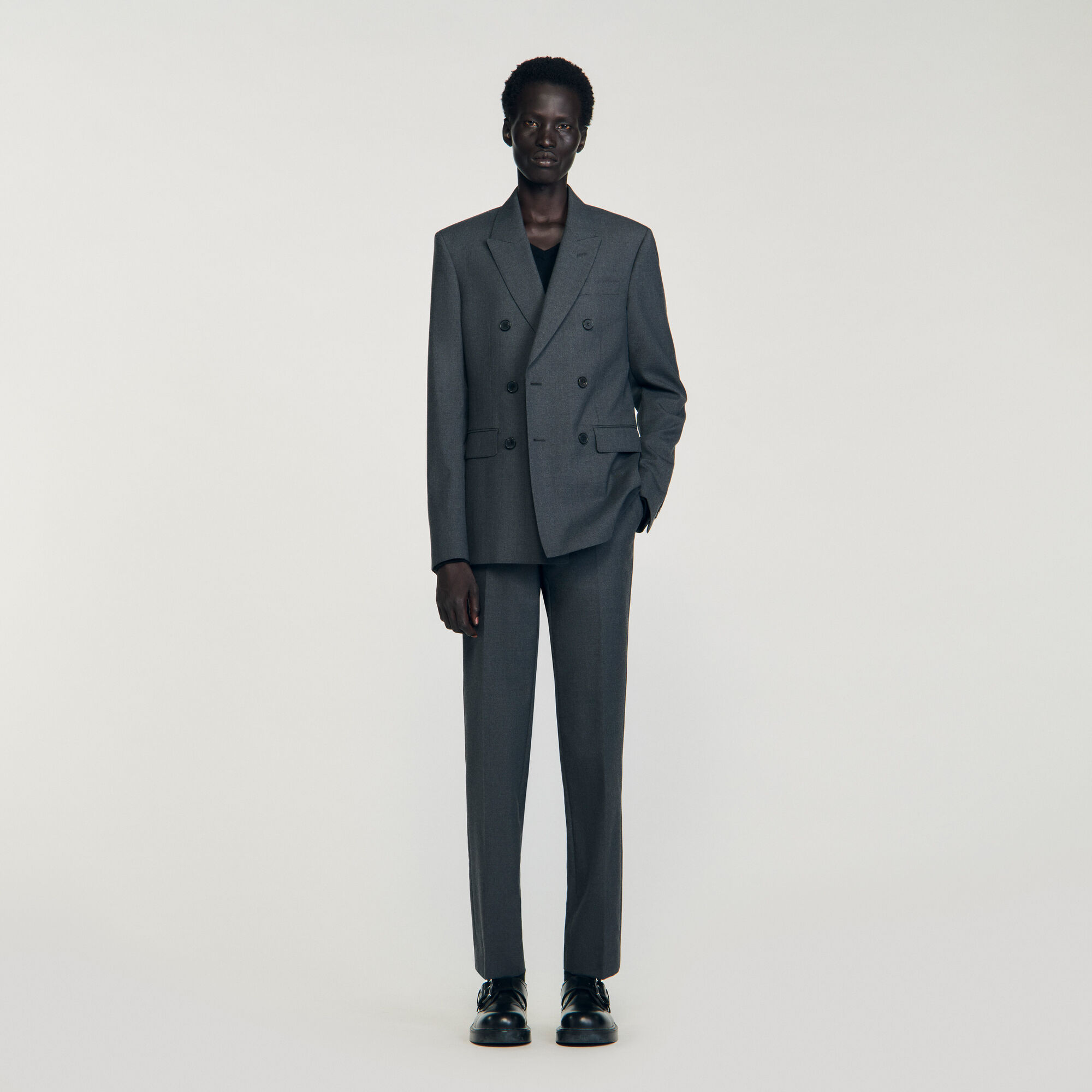 Veste de costume croisée