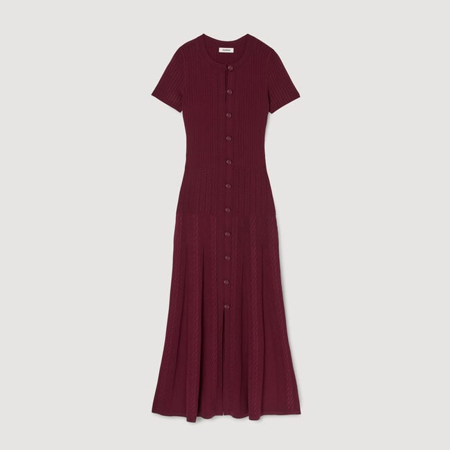 Robe longue en maille