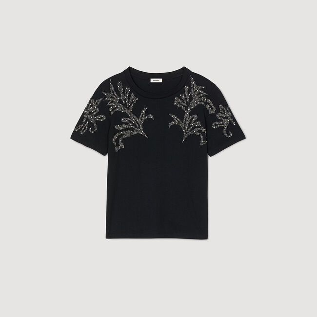 T-shirt à détails brodés