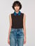 Pull en maille et denim