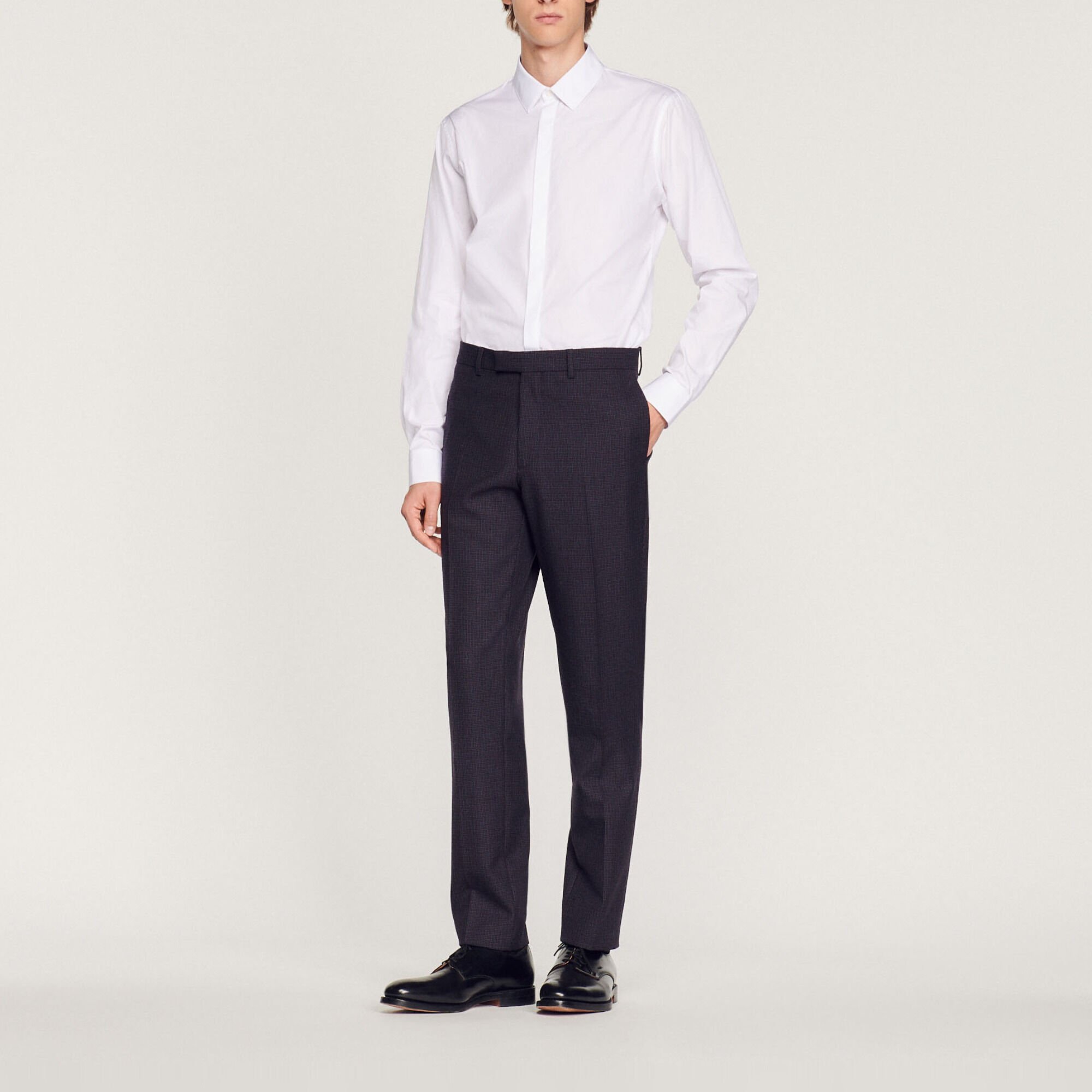 Pantalon de costume en laine vierge