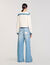 Cardigan à détails denim