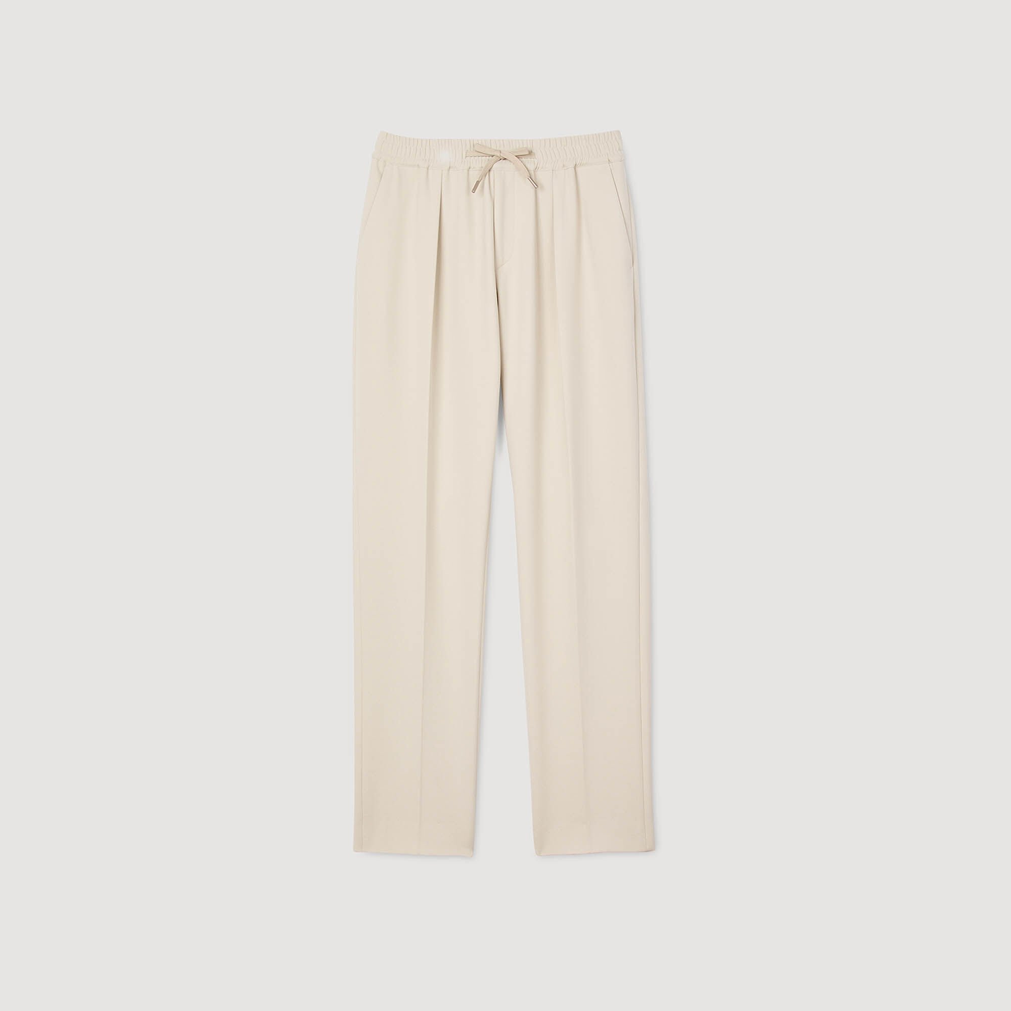 Pantalon droit élastiqué