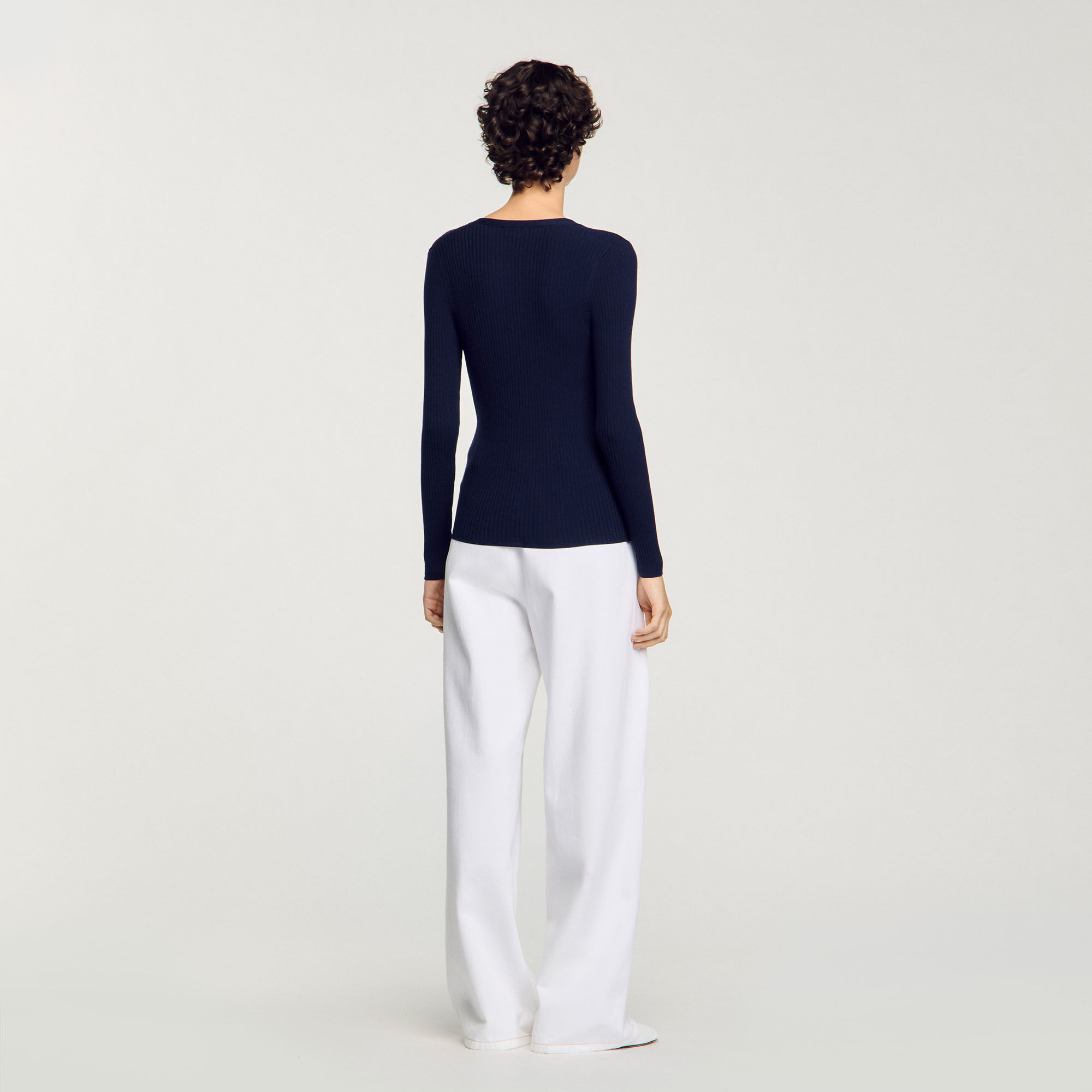 Cardigan en maille côtelée 