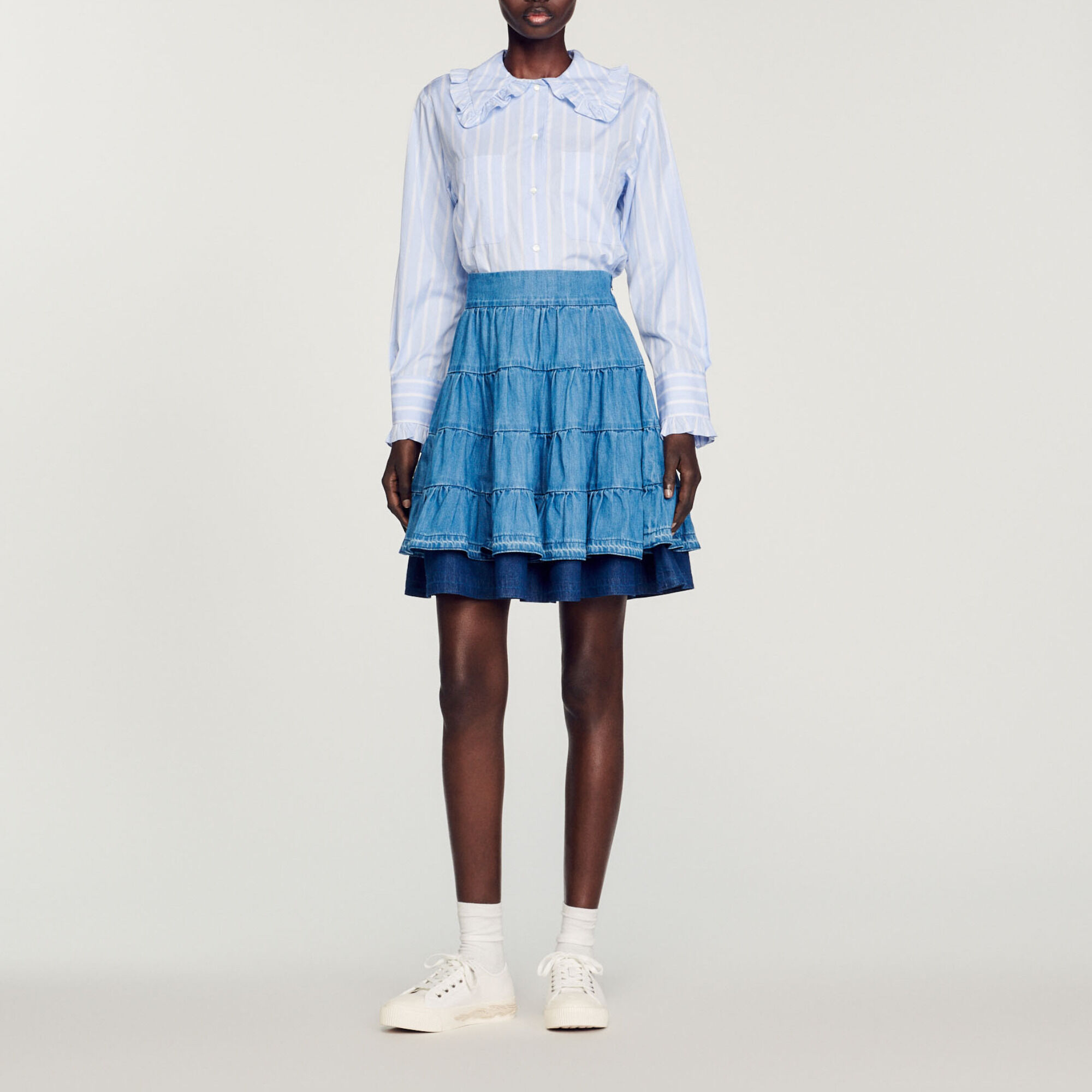 Jupe courte en denim