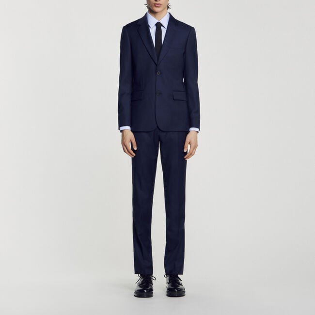 Veste de costume en laine vierge
