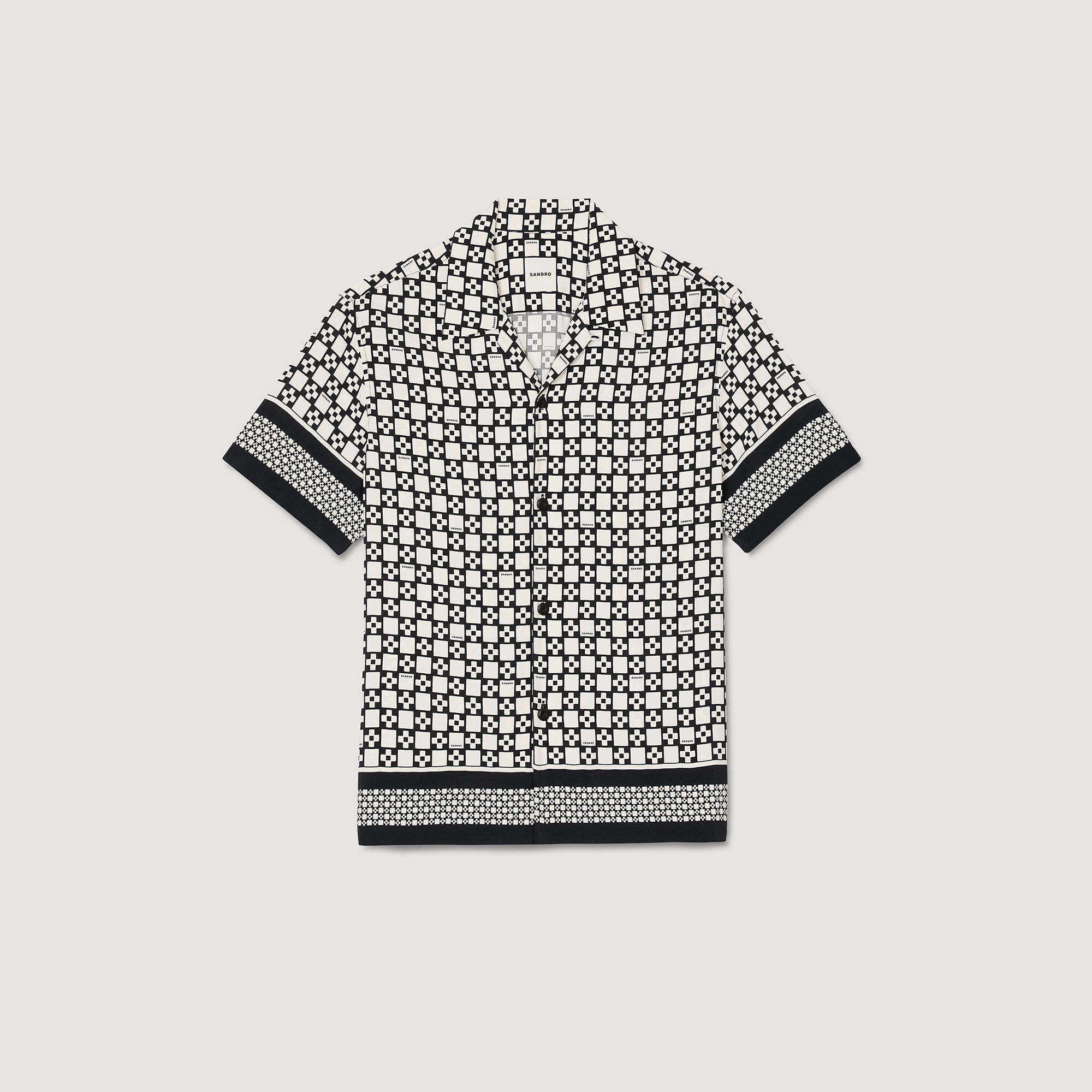 Chemise fluide à imprimé Square Cross