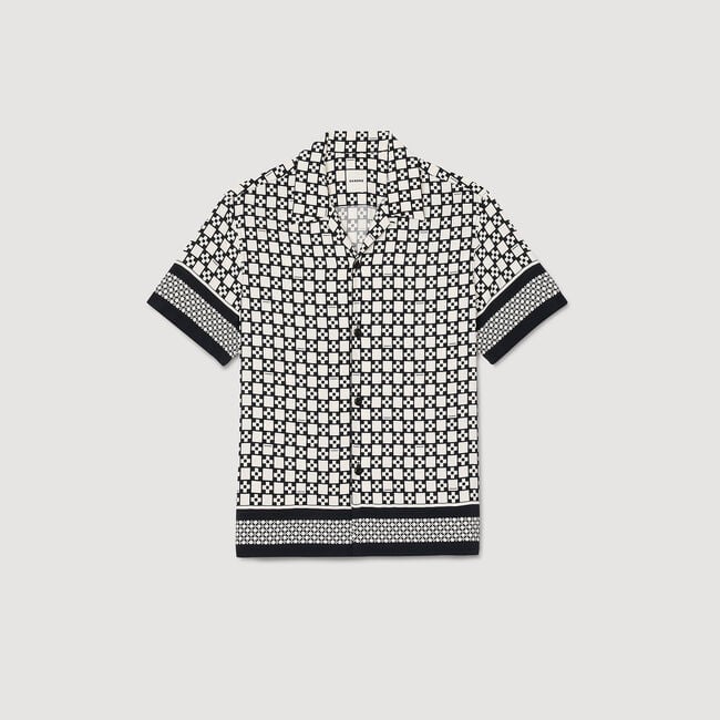 Chemise fluide à imprimé Square Cross