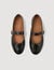 Ballerines en cuir brillant