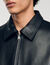 Blouson en cuir lisse