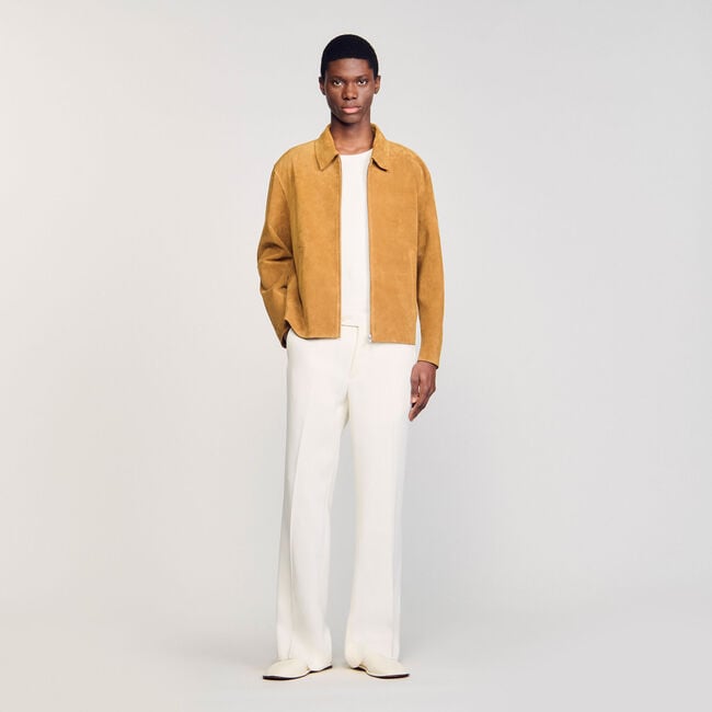 Blouson en croute de cuir 