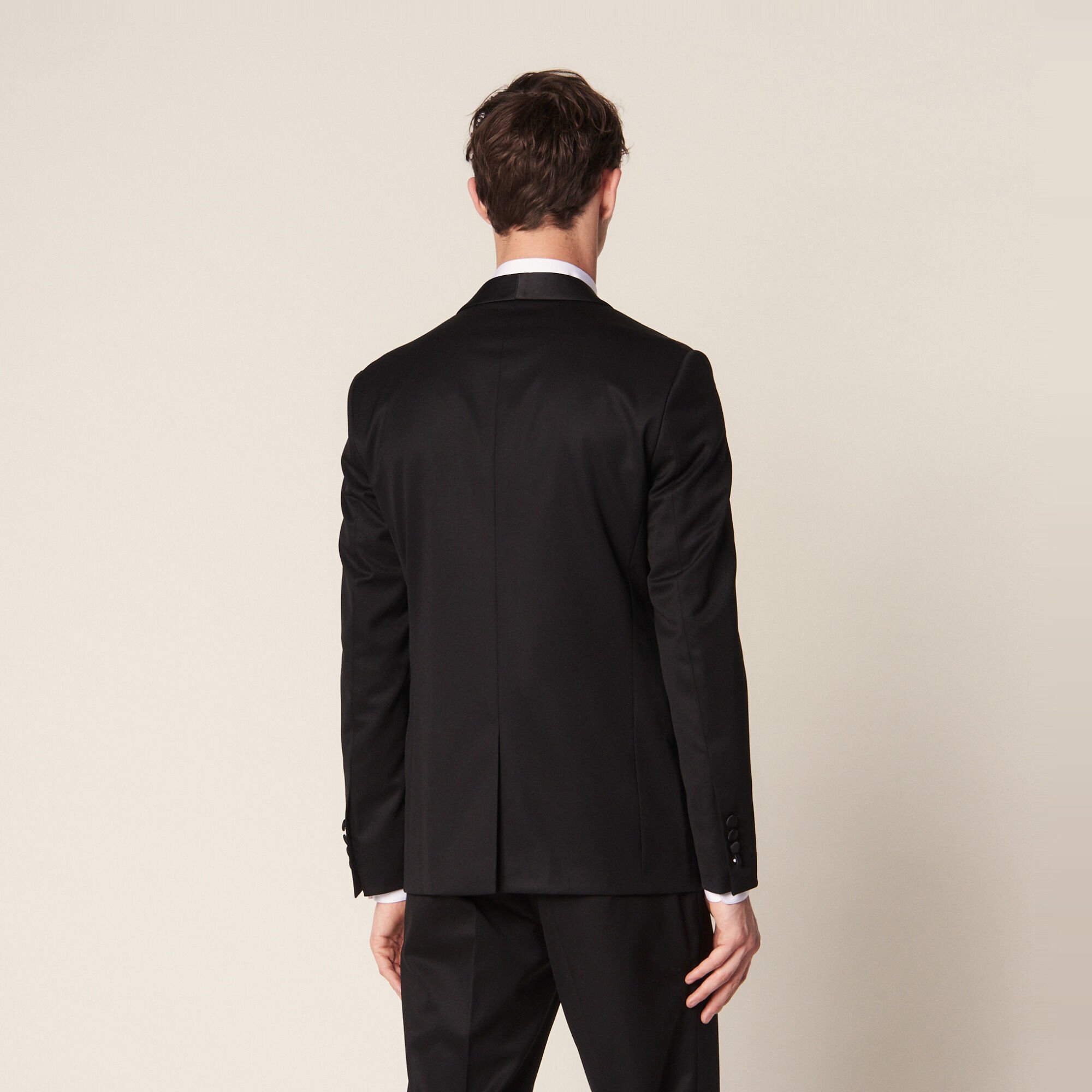 Veste de smoking en grain de poudre
