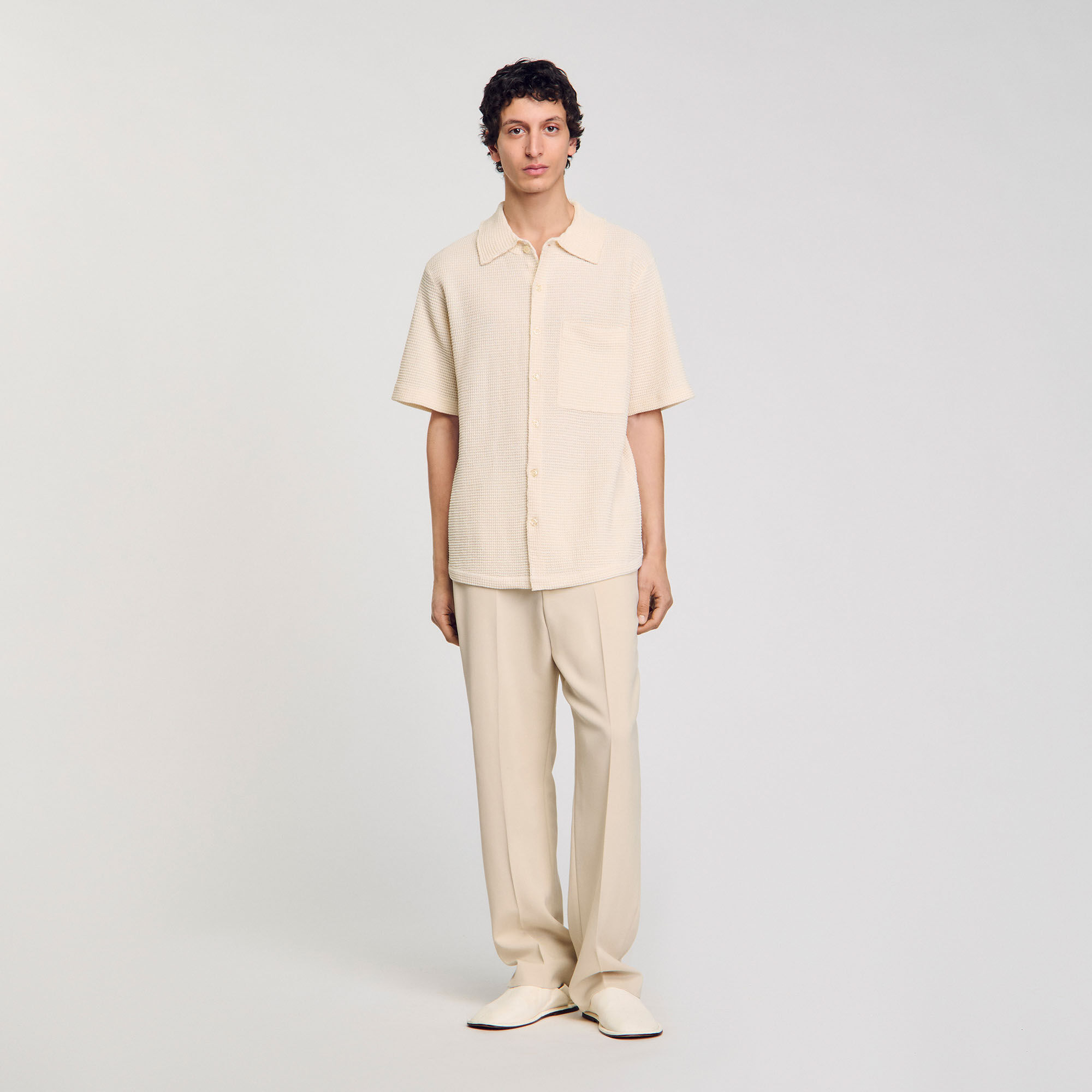 Chemise en nid d'abeille