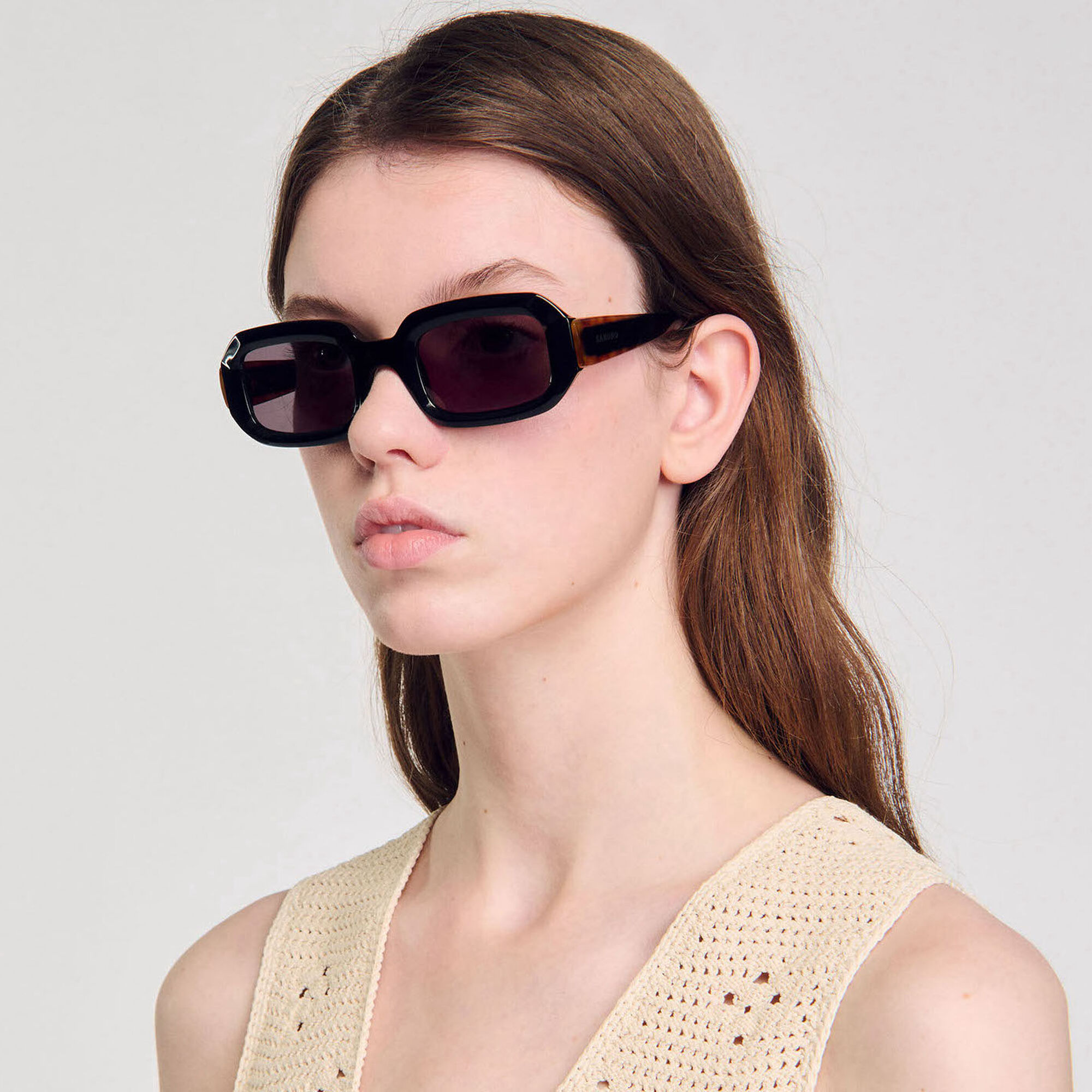Lunettes de soleil rectangles