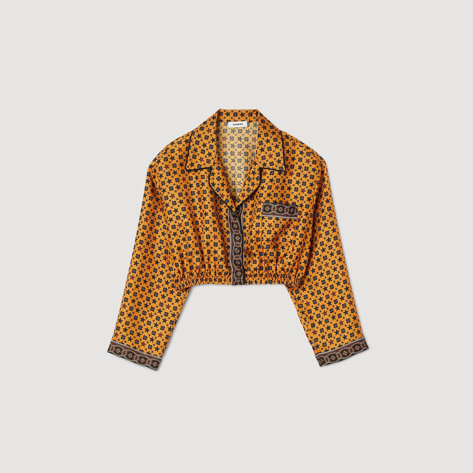 Chemise courte imprimée