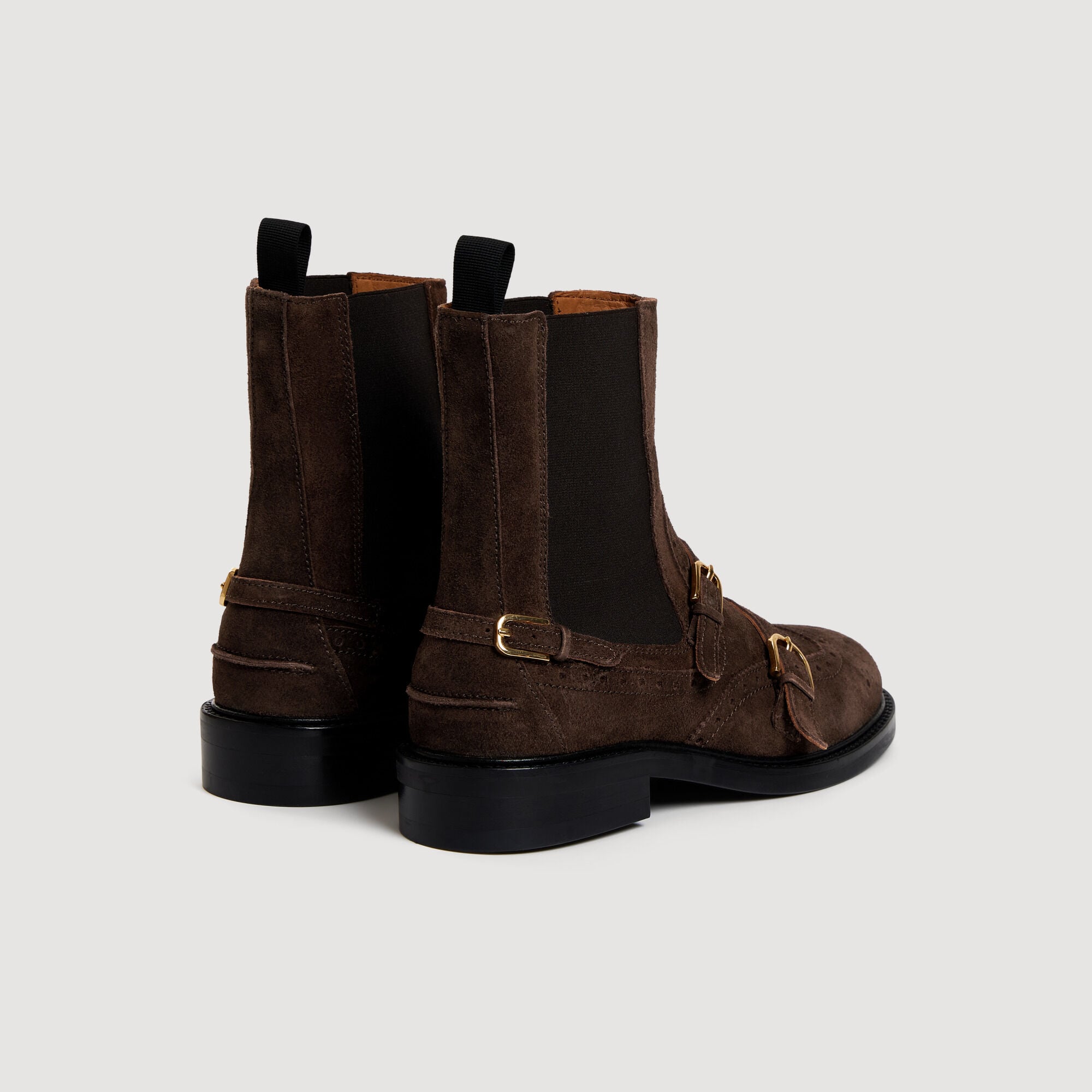 Bottines chelsea &agrave; boucles - Femme | Sandro Paris
