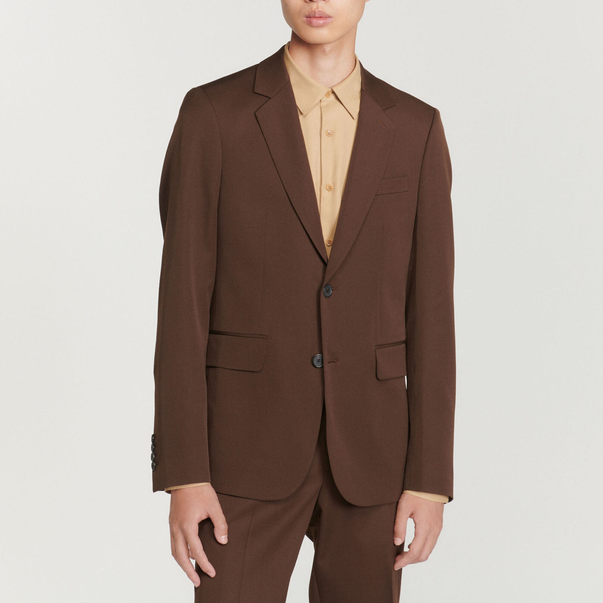 Veste de costume en laine vierge